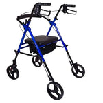 Rollator  Aluminum  Height Adjustable  Blue.