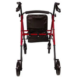 Rollator  Aluminum  Height Adjustable  Burgundy.