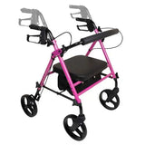 Rollator  Aluminum  Height Adjustable  Pink.