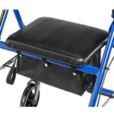 Rollator Aluminum W-adj. Seat Height  Blue.