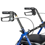 Rollator Aluminum W-adj. Seat Height  Blue.