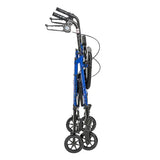 Rollator Aluminum W-adj. Seat Height  Blue.