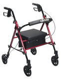 Rollator Aluminum W-adj. Seat Height  Red.