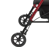 Rollator Aluminum W-adj. Seat Height  Red.