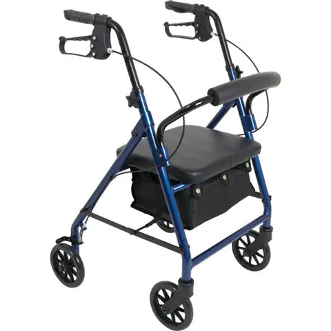 Rollator Junior Aluminum 6 Wheels Blue.