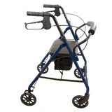 Rollator  Steel  6  Wheels Blue  300 Lb. Weight Cap.