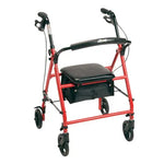 Rollator Steel Red  W-6  Whls Knocked-down.