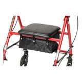 Rollator Steel Red  W-6  Whls Knocked-down.