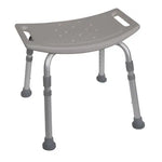 Shower Safety Bench W-o Back Tool-free Assembly Grey Case-4.