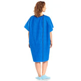 Snapwrap Gown Reusable Blue Marble Print.