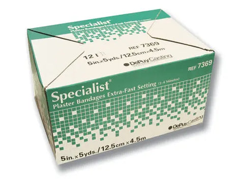 Specialist Plaster Bandages Fast Setting 4 X5yds Bx-12.