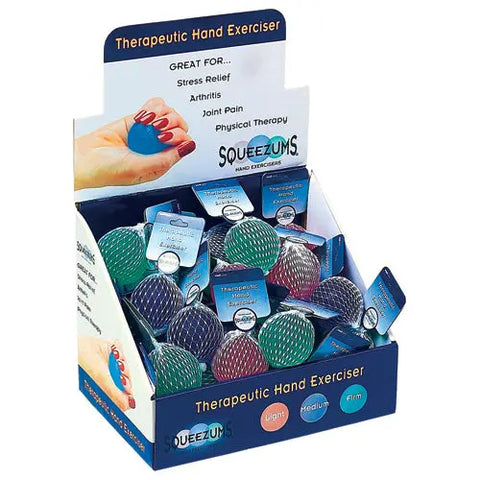 Squeezums Therapeutic Hand Exerciser Display(36 Pcs).