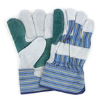 ProWorks® Leather Double Palm, Gray/Stripe.