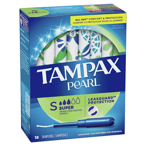 Tampax® Pearl® Plastic Applicator Tampons.