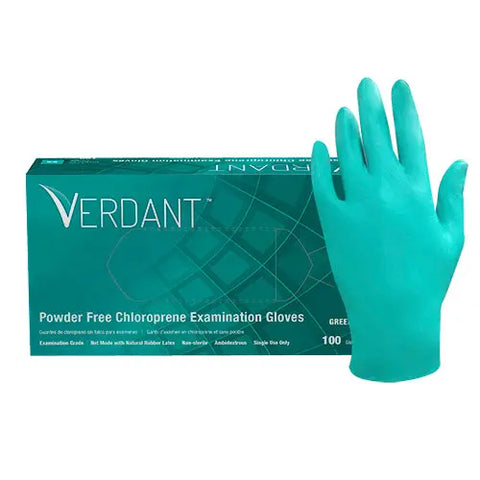 Verdant® Chloroprene Exam, PF, Green, 5.5 mil.