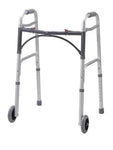 Walker Folding 2-button Adult W-5 Wheels Deluxe (drive) Cs-4.