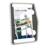 Walker Tray W- Grip Mat  Gray.