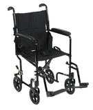 Wheelchair Transport Lightweight Black 19.