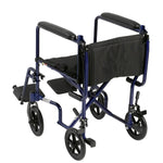 Wheelchair Transport Lightweight Blue 19.