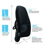 Wideback Backrest Support Obusforme  Black.