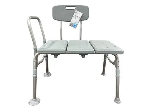 Bathroom Perfect Transfer Bench W/back  Blue Jay  Each.