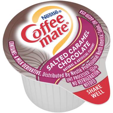 Salted Caramel Chocolate Liquid Creamer Singles (375 fl oz).