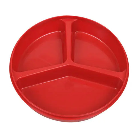 Scoop Dish Partitioned W/lid Redware.