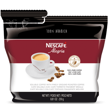 Alegria Mild 100% Arabica Instant Coffee (4 x 250 gram pouches).