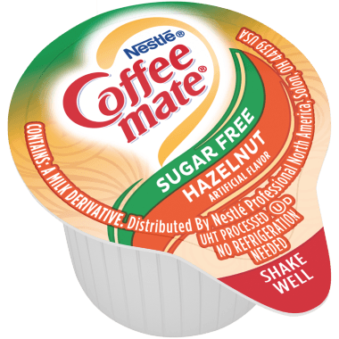 Sugar Free Hazelnut Liquid Creamer Singles (375 fl oz).