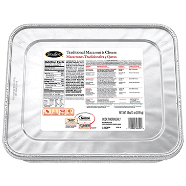 Traditional Macaroni & Cheese 4 x 76 ounce Tray.