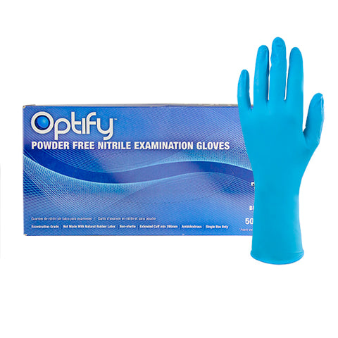 OPTIFY® Nitrile Exam, Sensitive Skin, PF, 9 mil