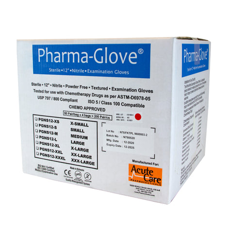 Pharma-Glove™ Sterile Nitrile 12" Exam Chemo Rated, ASTM Tested