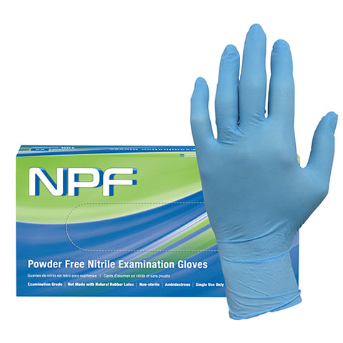 ProWorks®NPF Nitrile Exam, PF, Blue, 5.5 mil