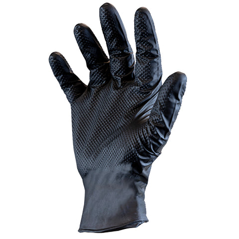 Catch® Light By ProWorks® Nitrile Disposable Gloves, Black, 6 mil