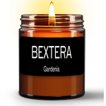Bextera's Gardenia Natural Wax Candle in Amber Jar (9oz)