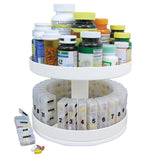 Revolving Medicine Center W-31daily Pill Compartments