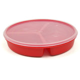 Scoop Dish Partitioned W/lid Redware