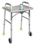 Universal Walker Tray With Cup Holder  Grey  Drive