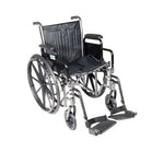 Wheelchair Econ Rem Full Arms 20   W-elr's  Dual Axle