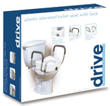 Raised Toilet Seat With Lock & Alum Removeable Arms