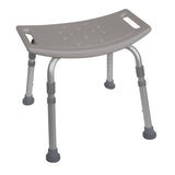Shower Safety Bench W-o Back Tool-free Assembly Grey Case-4