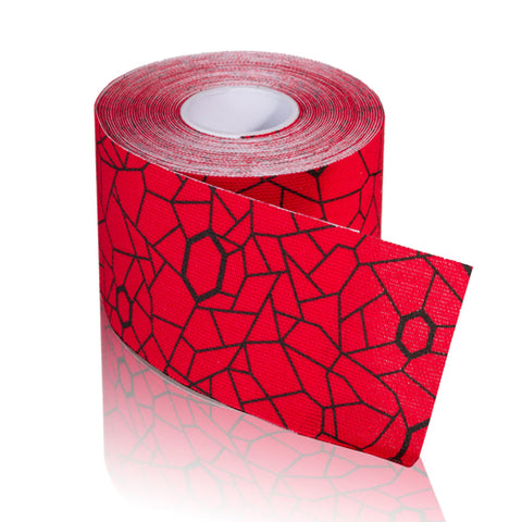 Theraband Kinesiology Tape Std Roll 2 X16.4' Hot Red-black