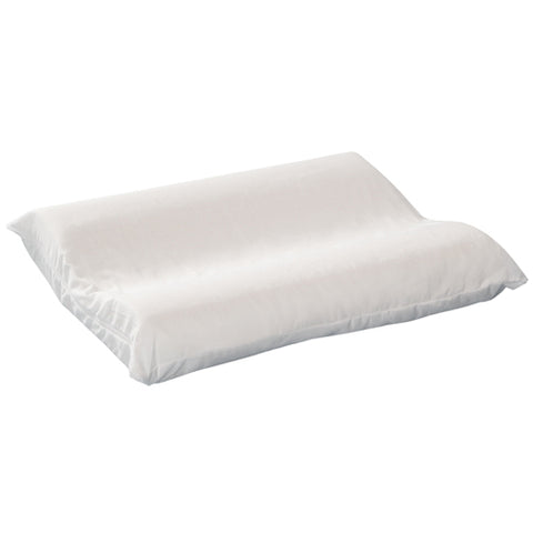 Contoured Foam Cervical Pillow Standard W-white Cover