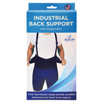 Blue Jay Industrial Back Suppt W-suspenders  Black  X-large