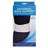 Blue Jay Univ Back Support W-lumbar Tension Straps-white