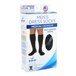Men's Mild Support Socks 10-15mmhg  Black  Md/lg