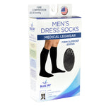 Men's Firm Support Socks 20-30mmhg  Black  Small