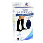 Men's Firm Support Socks 20-30mmhg  Navy  Extra Large