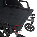 K3 Wheelchair Ltwt 20  Wdda & S-a Footrests  Cruiser Iii