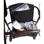 Rollator  Aluminum W-fold-up & Remov Back  Padded Seat Red